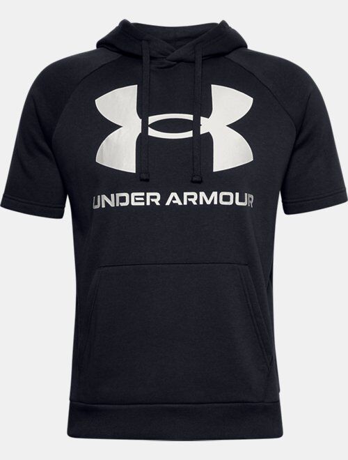 Under Armour Men's UA Rival Fleece Big Logo Short Sleeve Hoodie