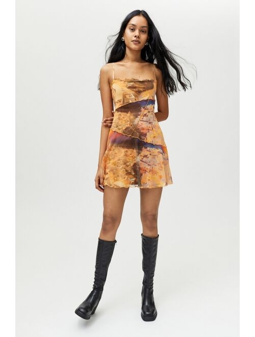 Urban outfitters UO Moxie Mesh Mini Slip Dress