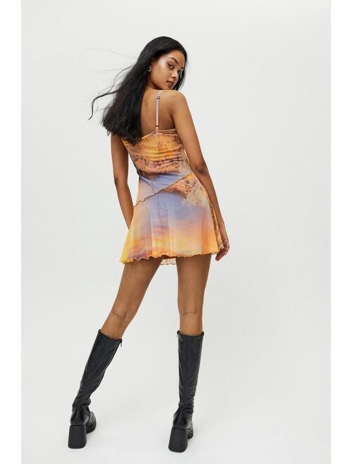 Urban outfitters UO Moxie Mesh Mini Slip Dress