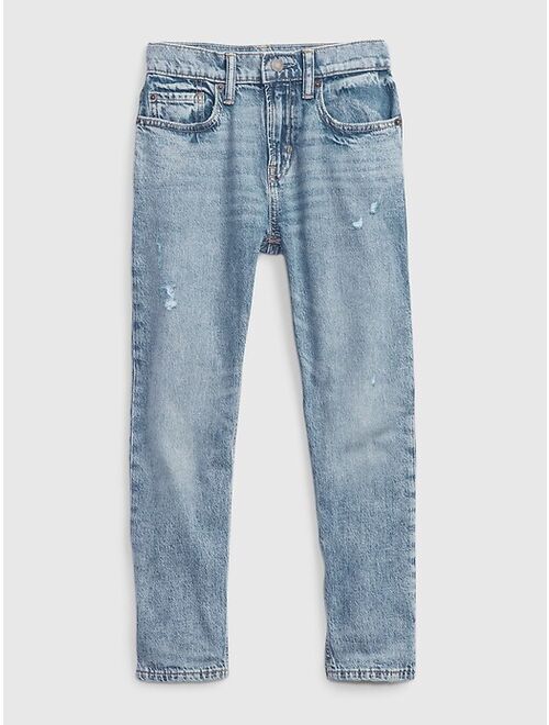 GAP Kids Distressed Easy Taper Jeans with Washwell™