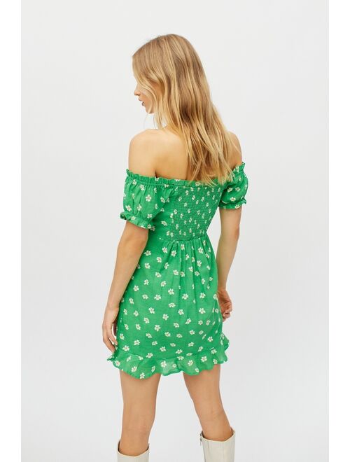 Urban outfitters UO Magpie Off-The-Shoulder Mini Dress