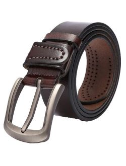 Dropshipping Fashion Men Belts leather belt designer belts men cowskin fashion Strap male Jeans for man cowboy Perforated Belt