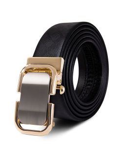 US shipping Leather Belts for Men Automatic Belt High Quality Cowhide Genuine Leather Jeans Strap for Men Luxury Brand Mens Belt