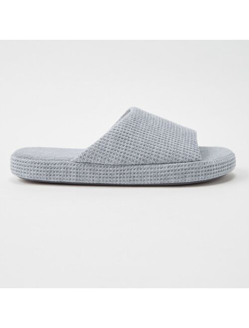 Uniqlo WAFFLE OPEN-TOE SLIPPERS