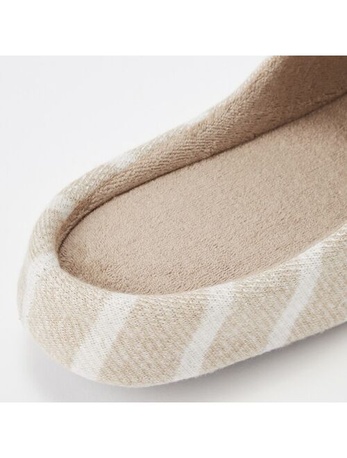 Uniqlo STRIPED RUBBER-SOLED SLIPPERS