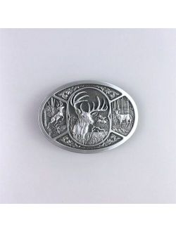 New Vintage Western Deer Hunter Hunting Belt Buckle also Stock in US Free Shipping BUCKLE-WT151AS