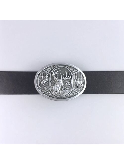New Vintage Western Deer Hunter Hunting Belt Buckle also Stock in US Free Shipping BUCKLE-WT151AS