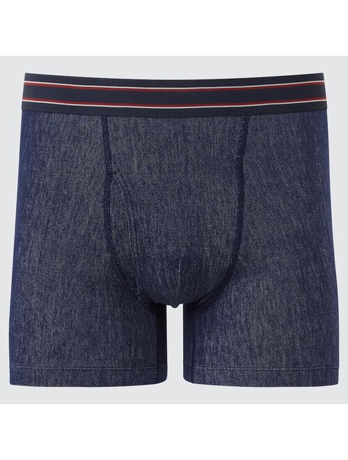 Uniqlo MEN SUPIMA COTTON DENIM-LIKE BOXER BRIEFS