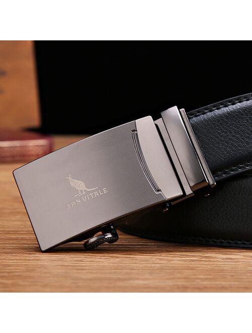 New Designer Men's Belts Luxury Man Fashion Genuine Leather Cowskin Belt for Men High Quality Automatic Buckle Male Waist Strap