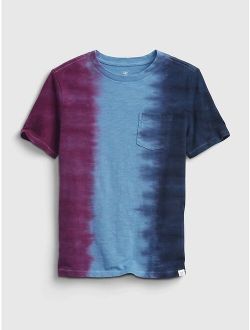 Kids 100% Organic Cotton Dip-Dye Pocket T-Shirt