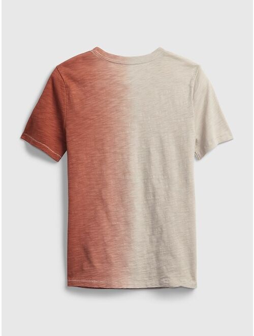 GAP Kids 100% Organic Cotton Dip-Dye Pocket T-Shirt