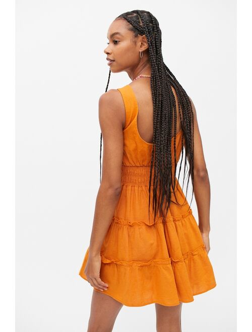 Urban outfitters UO Hailey Tiered Mini Dress
