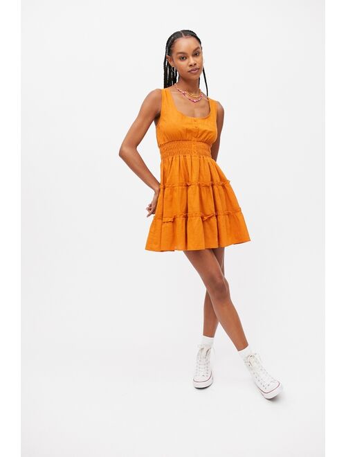 Urban outfitters UO Hailey Tiered Mini Dress