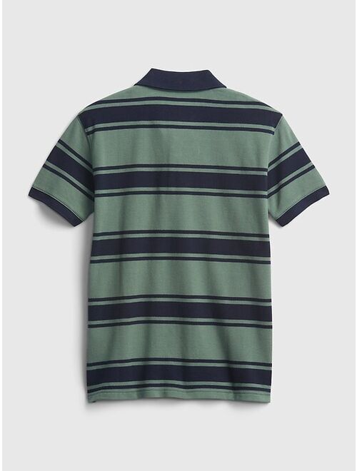 GAP Kids 100% Organic Cotton Stripe Polo Shirt