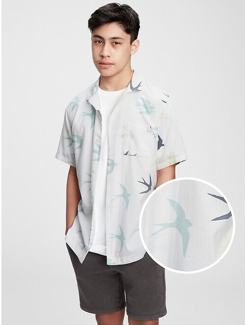 GAP Teen Organic Cotton Resort Shirt