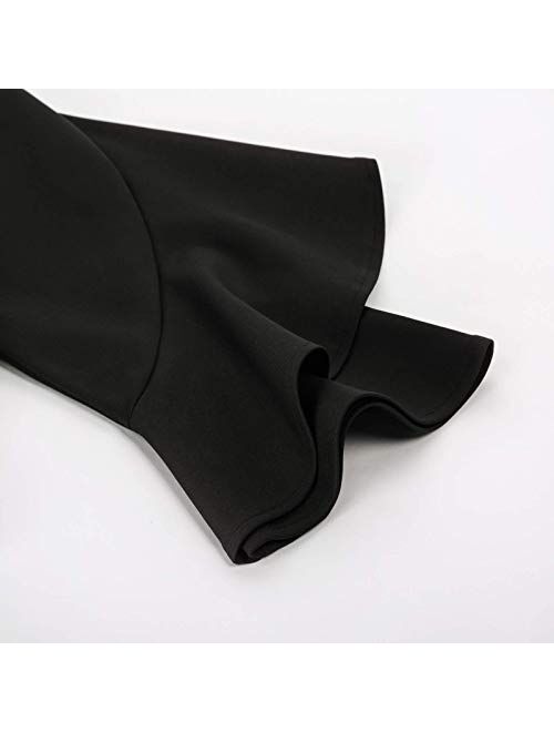 GRACE KARIN Women's Cardigan Open Front 3/4 Sleeve Ruffle Cropped Bolero Shrug
