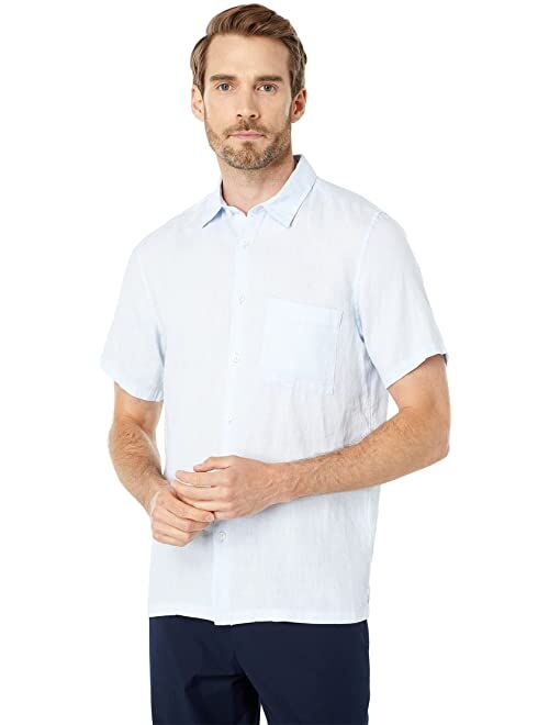 Theory Irving Short Sleeve Solid Linen