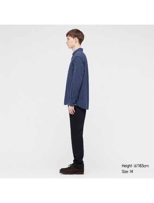 Uniqlo MEN FLANNEL CHECKED LONG-SLEEVE SHIRT