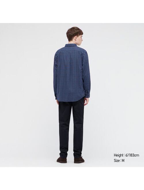 Uniqlo MEN FLANNEL CHECKED LONG-SLEEVE SHIRT