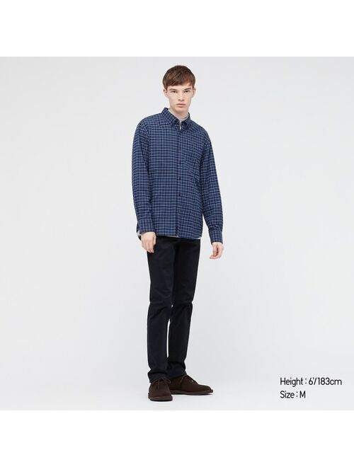 Uniqlo MEN FLANNEL CHECKED LONG-SLEEVE SHIRT