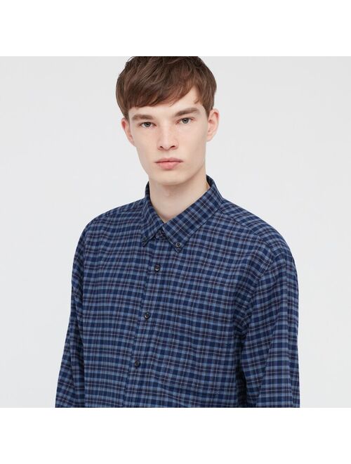 Uniqlo MEN FLANNEL CHECKED LONG-SLEEVE SHIRT