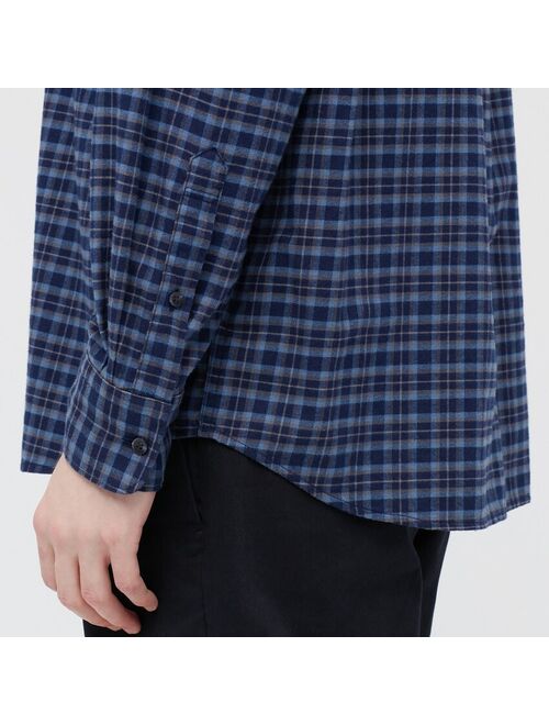Uniqlo MEN FLANNEL CHECKED LONG-SLEEVE SHIRT