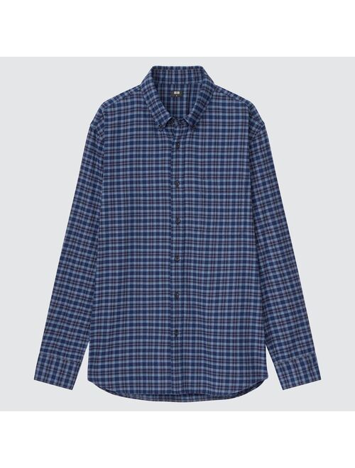 Uniqlo MEN FLANNEL CHECKED LONG-SLEEVE SHIRT