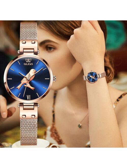 The new!OLEVS bird ultra thin waterproof ladies watch, birthday valentine gift watch ladies trend simple quartz watches6890