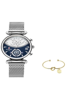 REWARD Women Watches Luxury Brand Ultra-thin Calendar Week Quartz Watch Ladies Clocks Mesh Stainless Steel Waterproof Wristwatch
