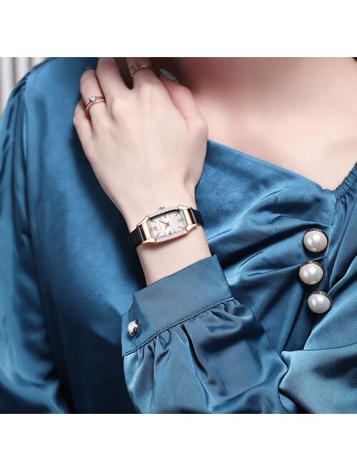 NESUN Watches for Women Japan Quarz anolog Waterproof Leather Wristwatch Green Casual Women Watches  Clock Female Gifts