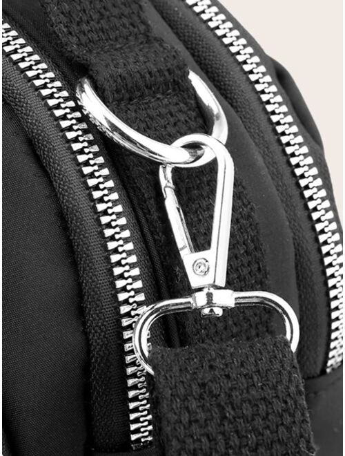 Shein Zipper Quilted Satchel Bag