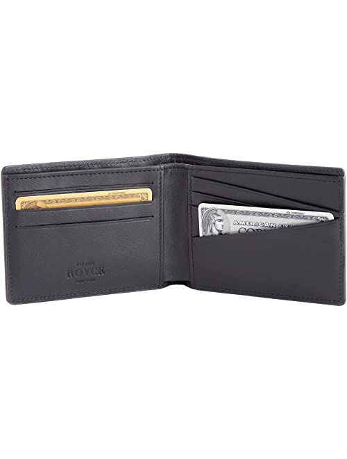 ROYCE New York Leather RFID Blocking Slim Bifold Wallet