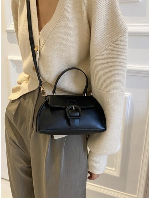 Shein Buckle Detail Flap Novelty Bag