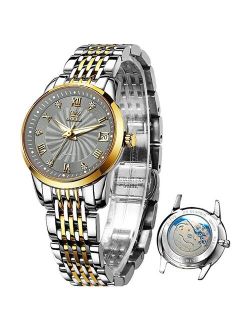 Women Watches Mechanical Watch Luxury Bracelet Wrist Wristwatch Elegant Ladies Automatic Clock Watch Relogio Feminino 6630