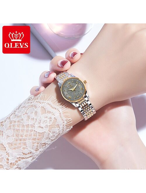 OLEVS Women Watches Mechanical Watch Luxury Bracelet Wrist Wristwatch Elegant Ladies Automatic Clock Watch Relogio Feminino 6630