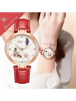 Luxury Brand NESUN Women Automatic Mechanical Watches Steel Watch Band Watch Waterproof Simple Watch For Women Gift for Women