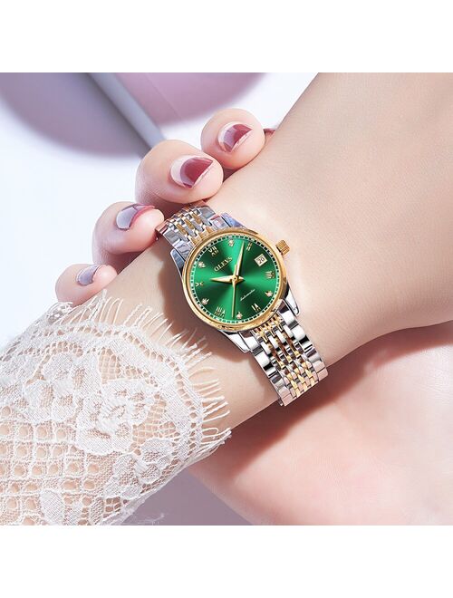 OLEVS  Women Watches Mechanical Watch Luxury Bracelet Wrist Wristwatch Elegant Ladies Automatic Clock Watch Relogio Feminino