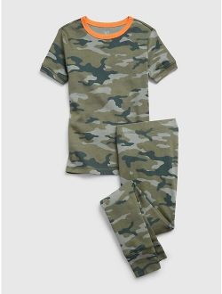 Kids 100% Organic Cotton Camo Print PJ Set