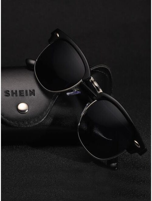 Shein Men Metal Detail Sunglasses