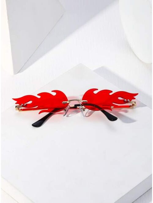 Shein Men Flame Design Sunglasses