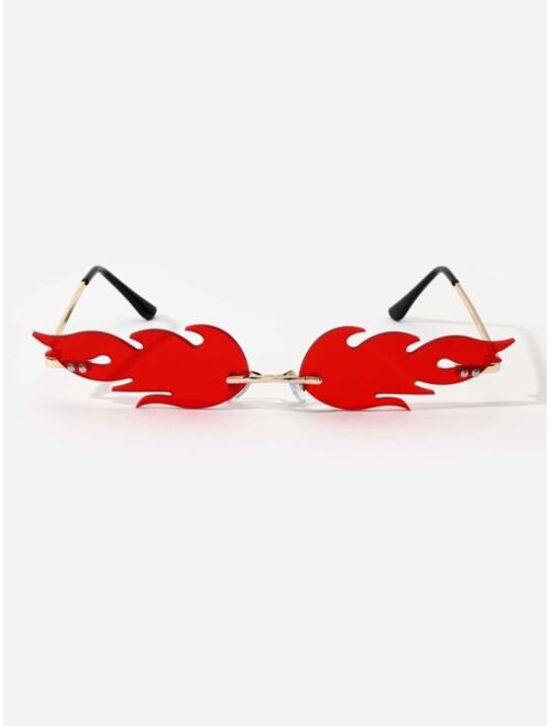 Buy Shein Men Flame Design Sunglasses online Topofstyle