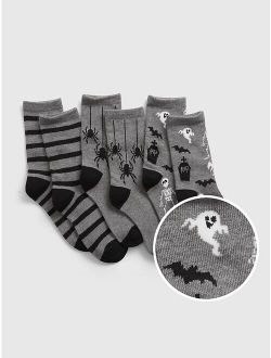 Kids Print Crew Socks (3-Pack)