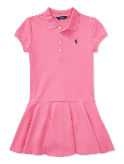 Polo Ralph Lauren Short Sleeve Polo Dress (Little Kids)