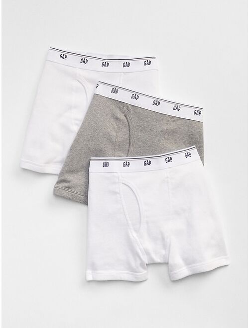 GAP Kids Solid Boxer Briefs (3-Pack)