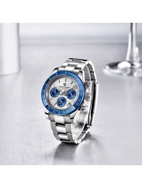 PAGANI DESIGN Watch Men Fashion Sport Quartz Clock Mens Watches Brand Luxury Stainless Steel Business Waterproof 100M Watch