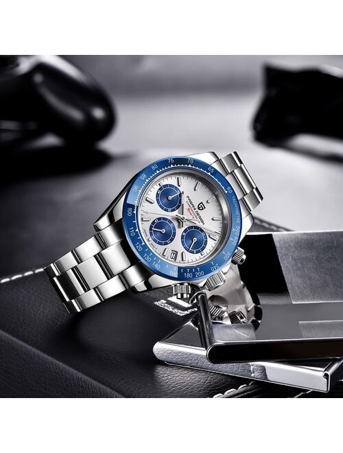 PAGANI DESIGN Watch Men Fashion Sport Quartz Clock Mens Watches Brand Luxury Stainless Steel Business Waterproof 100M Watch