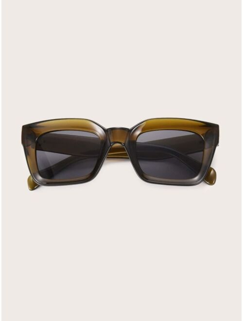 Shein Men Acrylic Frame Sunglasses