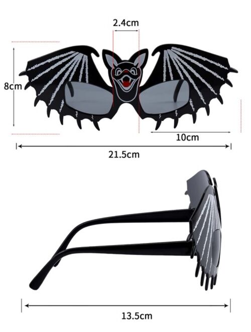 Shein Men Halloween Bat Design Sunglasses
