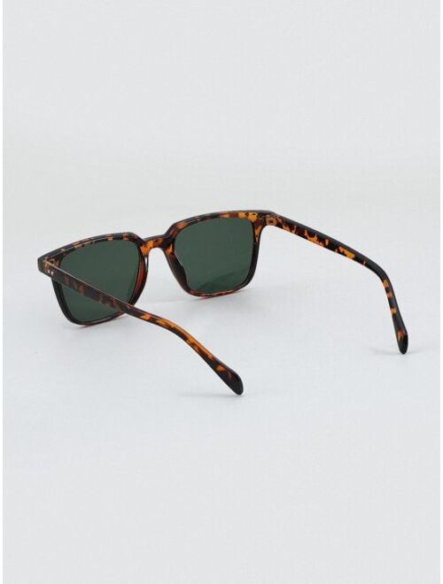 Shein Men Acrylic Frame Sunglasses