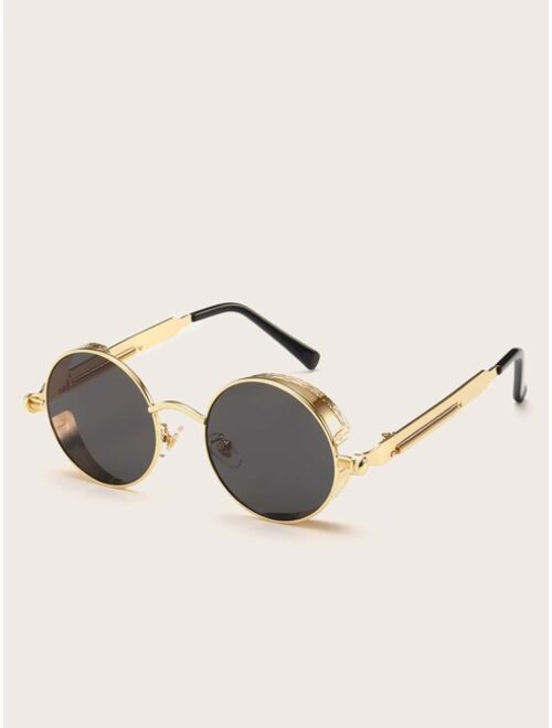 Shein Men Round Frame Vintage Sunglasses